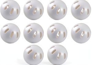 Wiffle Baseballs 12 Pack Plastic White-0