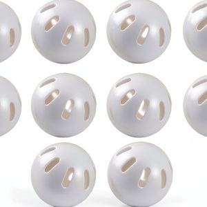 Wiffle Baseballs 12 Pack Plastic White-0