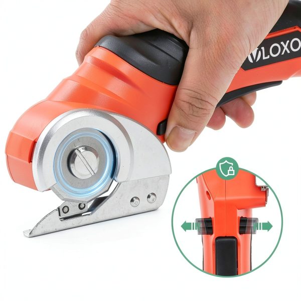 VLOXO Cordless Electric Scissors Plastic Orange-3