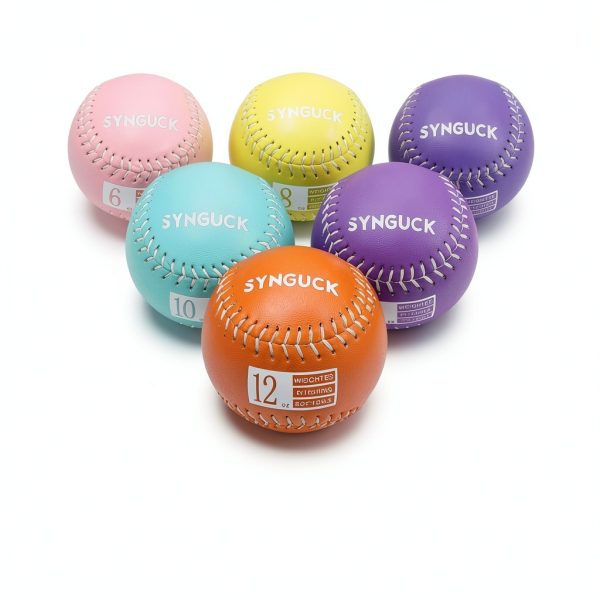 SYNGUCK Weighted Softball Set PVC Softballs-1