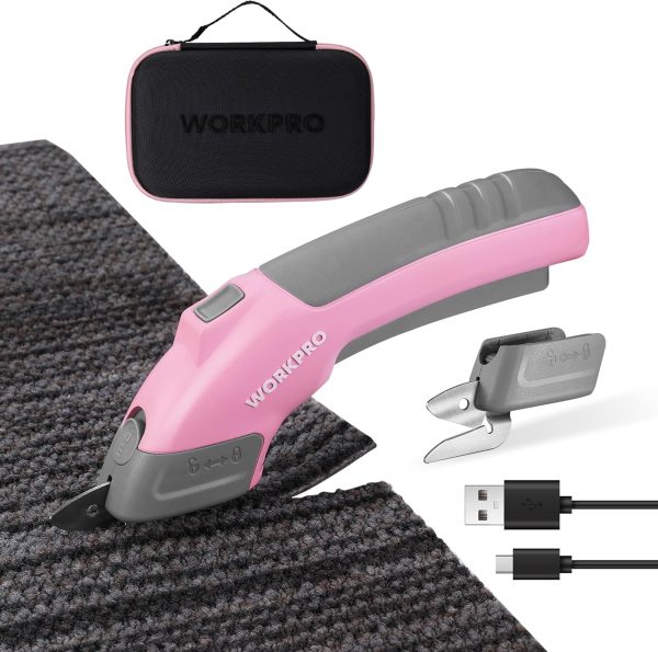 WORKPRO Cordless Electric Scissors Stainless Steel-0