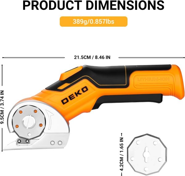 DEKOPRO Wireless Power Shears Pink Modern Design-2