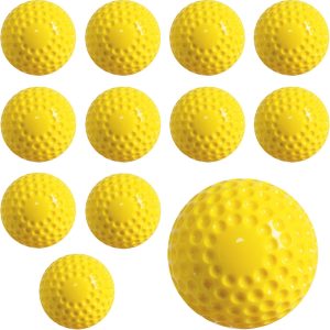 Yellow Plastic Baseballs POPFRO Sports-0