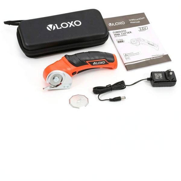 VLOXO Cordless Electric Scissors Plastic Orange-8