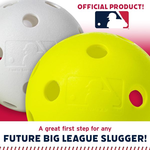 Franklin Sports 90mm Yellow Softball Pack Kids-4
