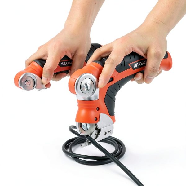 VLOXO Cordless Electric Scissors Plastic Orange-1