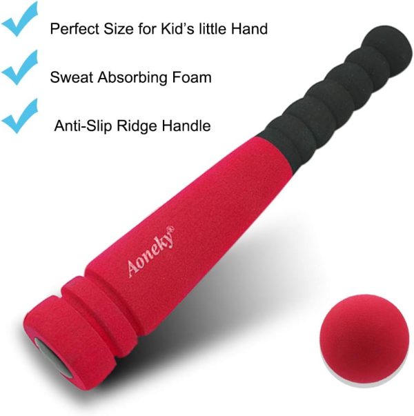 Aoneky Baseball Bats for Toddlers Soft Foam-1