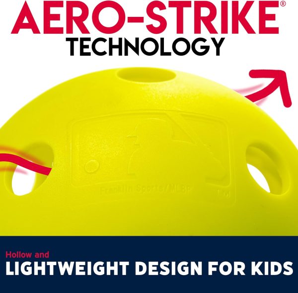 Franklin Sports 90mm Yellow Softball Pack Kids-5