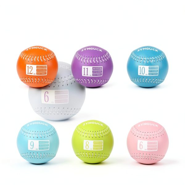SYNGUCK Weighted Softball Set PVC Softballs-2