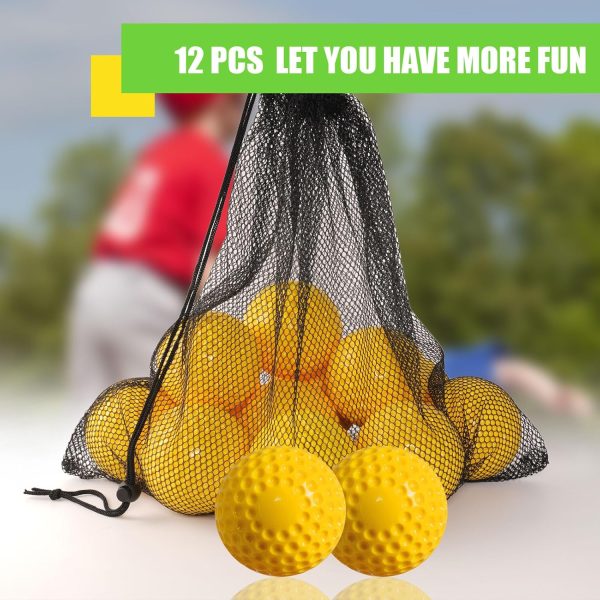 Yellow Plastic Baseballs POPFRO Sports-3