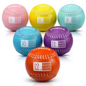 SYNGUCK Weighted Softball Set PVC Softballs-0