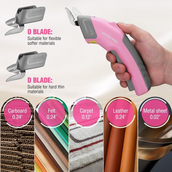 WORKPRO Cordless Electric Scissors Stainless Steel-3