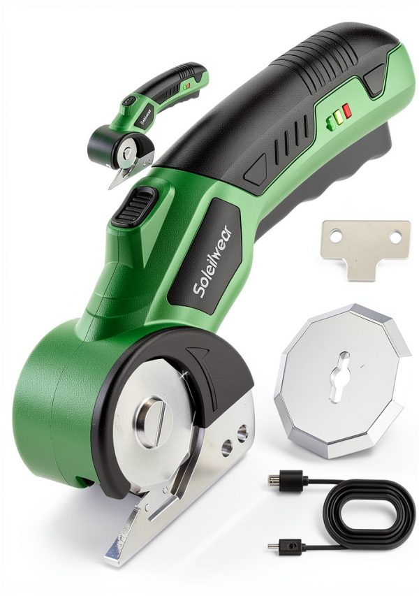 Soleilwear Cordless Electric Cardboard Cutter Green-0
