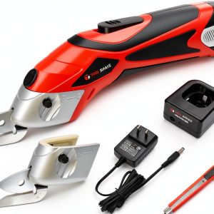 T TOOLSPACE 4V Cordless Scissors Red Black-0