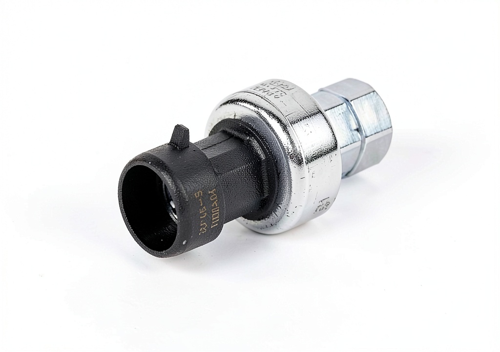Installing ACDelco Refrigerant Pressure Sensor Modern Metal on a wooden workbench