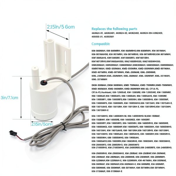4A3624-03 Float Switch Replacement Part for Hoshizaki Ice Machines by Rayhoor - Replaces 4A3624-01 4A362401 4A3624-02 4A362402 4A3624-03 4A362403 433535-01 43353501-1