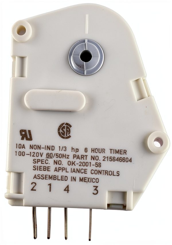 Refrigerators Defrost Timer Ketofa 215846604 120V 6Hr 21Min White-0