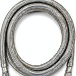 Certified Appliance Accessories Ice Maker Water Line, 5 Feet, PVC Core with Premium Braided Stainless Steel, Silver-0