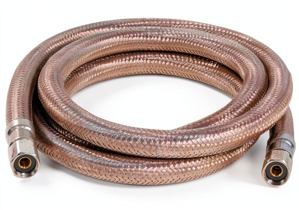 Certified Appliance Accessories Ice Maker Water Line, 5 Feet, PVC Core with Premium Braided Stainless Steel, Silver-1